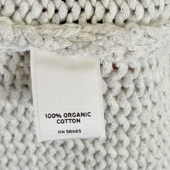 Holistia Grey Chunky Knit Open Front Cardigan Vest Sweater Women's Medium Large - Picture 7 of 8